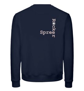 SpreeRocker Rose Skull - Unisex Organic Sweatshirt-6887