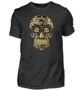 SpreeRocker® - Golden Skull - Herren Shirt-16