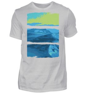 Nature Green-Blue - Herren Shirt-1157