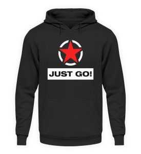 JUST GO! Red Star - Unisex Kapuzenpullover Hoodie-1624