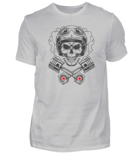 SpreeRocker® - Motorcycle Skull - Herren Shirt-1157