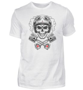 SpreeRocker® - Motorcycle Skull - Herren Shirt-3