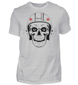 SpreeRocker® - Biker Skull - Herren Shirt-1157