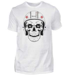 SpreeRocker® - Biker Skull - Herren Shirt-3