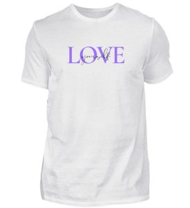 Love yourself - violett - Herren Shirt-3