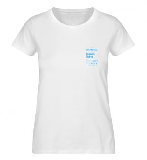 Human being - hellblau - Damen Premium Organic Shirt-3