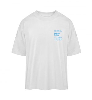 Human being - hellblau - Organic Oversized Shirt ST/ST-3