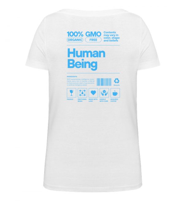 Human being - hellblau - Damen Organic Shirt-3