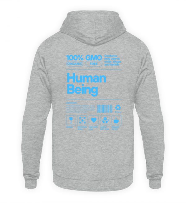 Human being - hellblau - Unisex Kapuzenpullover Hoodie-6807