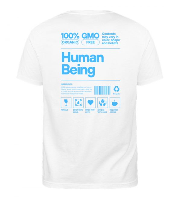 Human being - hellblau - Herren Organic Shirt-3