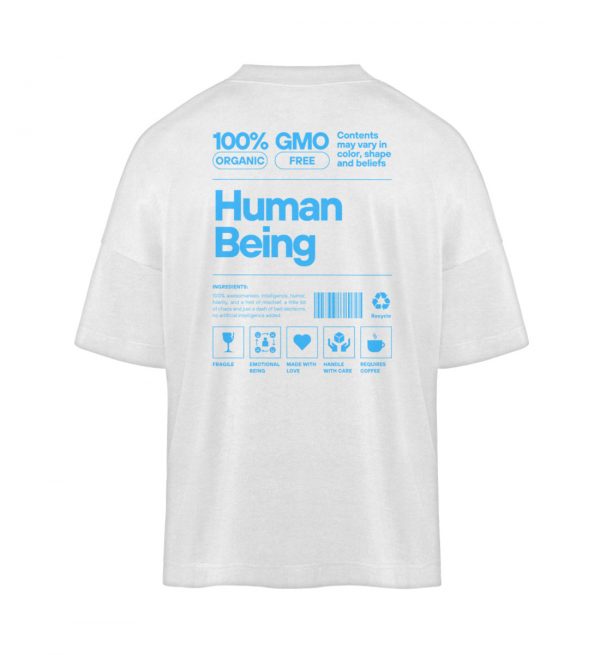 Human being - hellblau - Organic Oversized Shirt ST/ST-3