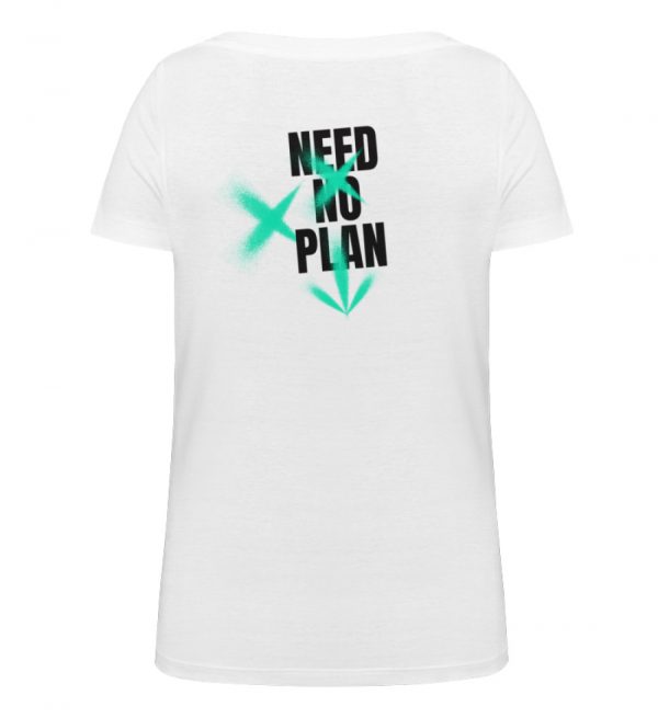 NEED NO PLAN - Damen Organic Shirt-3