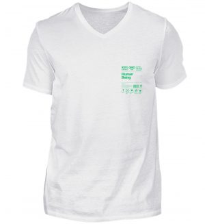 Human being green - Herren V-Neck Shirt-3