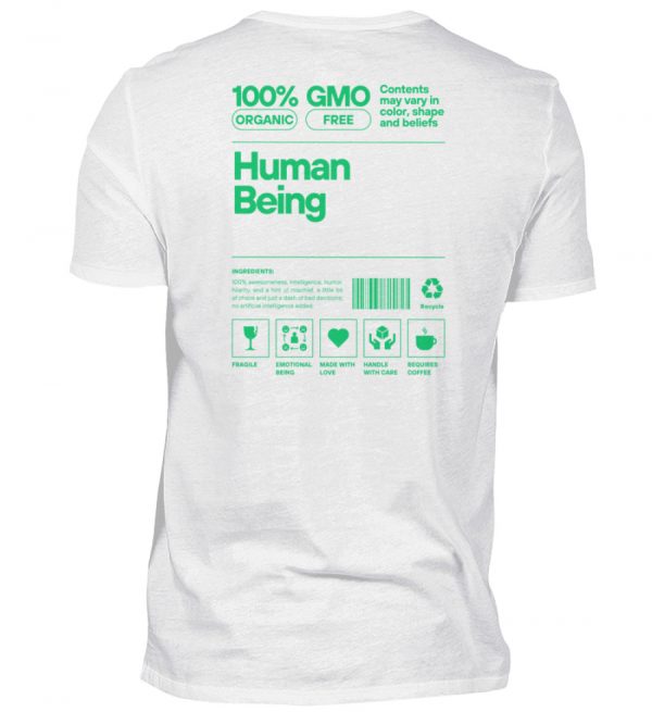Human being green - Herren V-Neck Shirt-3