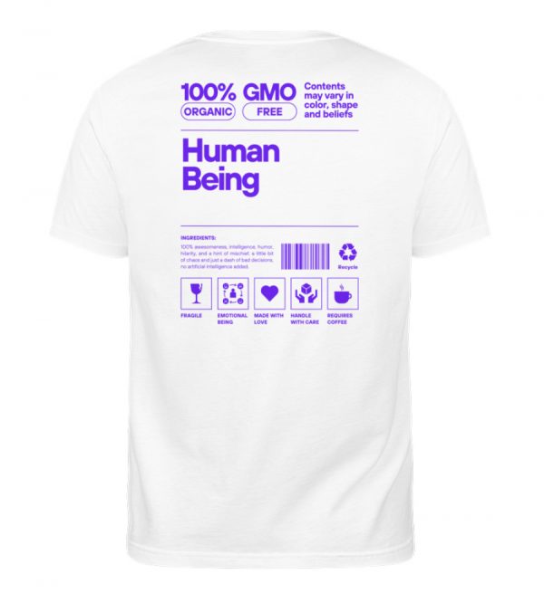 Human being violett - Herren Organic Shirt-3