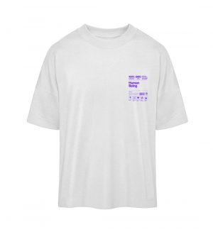 Human being violett - Organic Oversized Shirt ST/ST-3