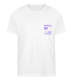 Human being violett - Herren Organic Shirt-3